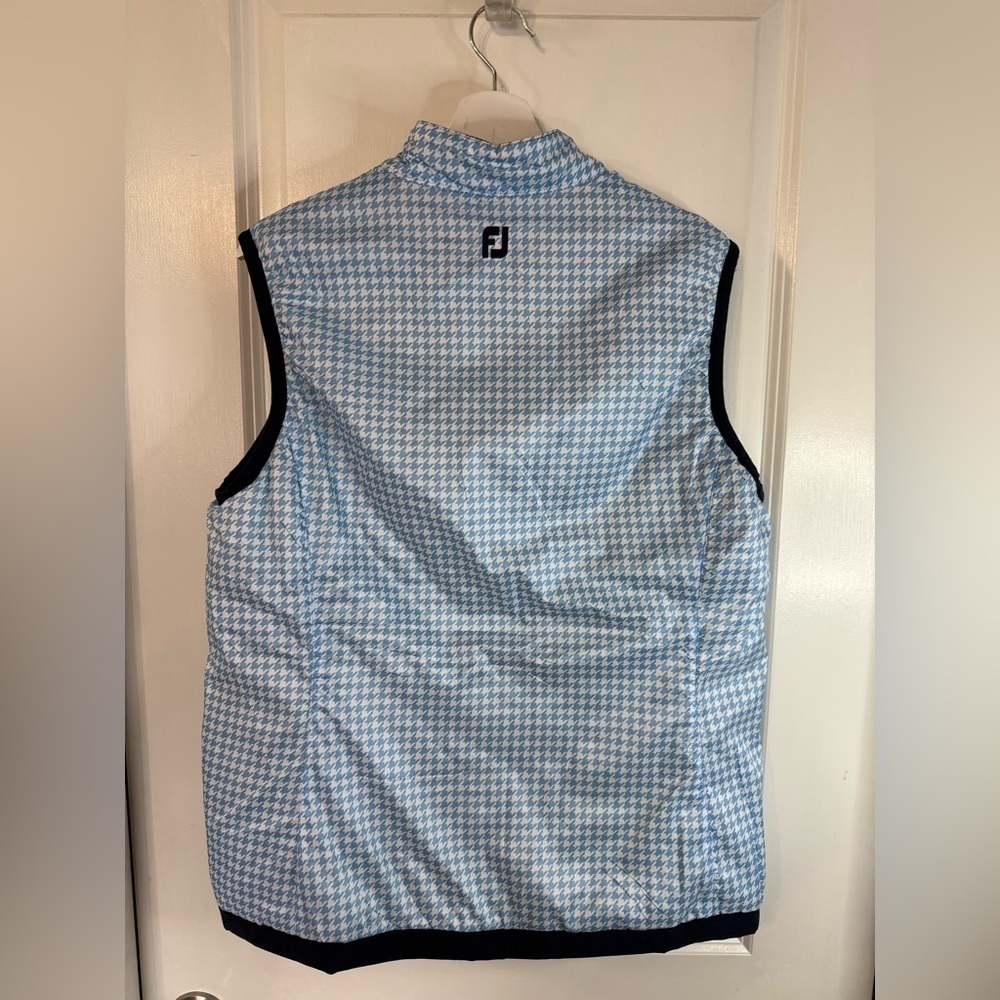 NWT FJ Footjoy Women’s Navy Blue Insulated Reversible Vest - Size Large - Picture 3 of 12